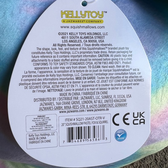 20” Fox & Squirrel Squishmallow - Picture 2 of 5